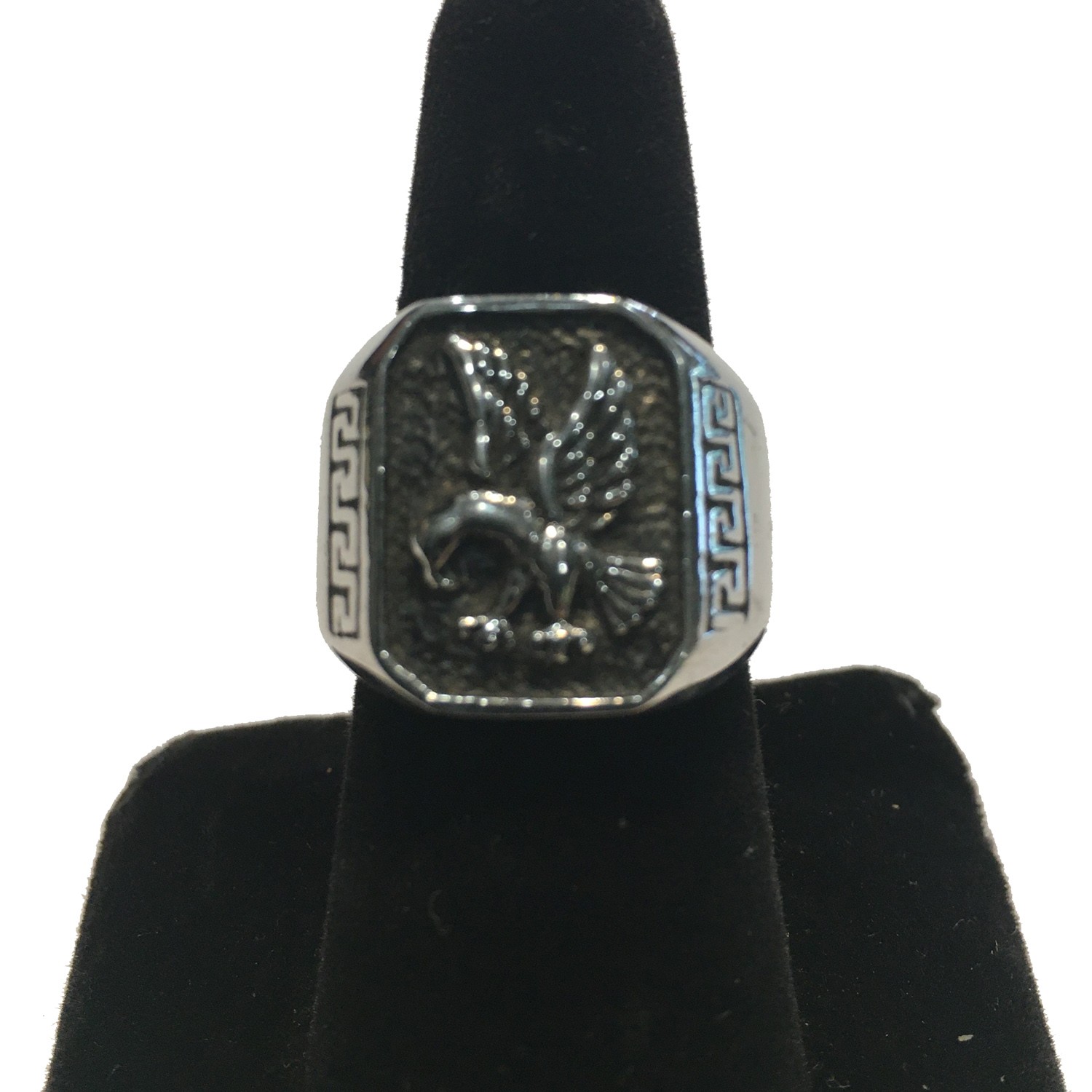 EAGLE MENS RING STAINLESS STEEL