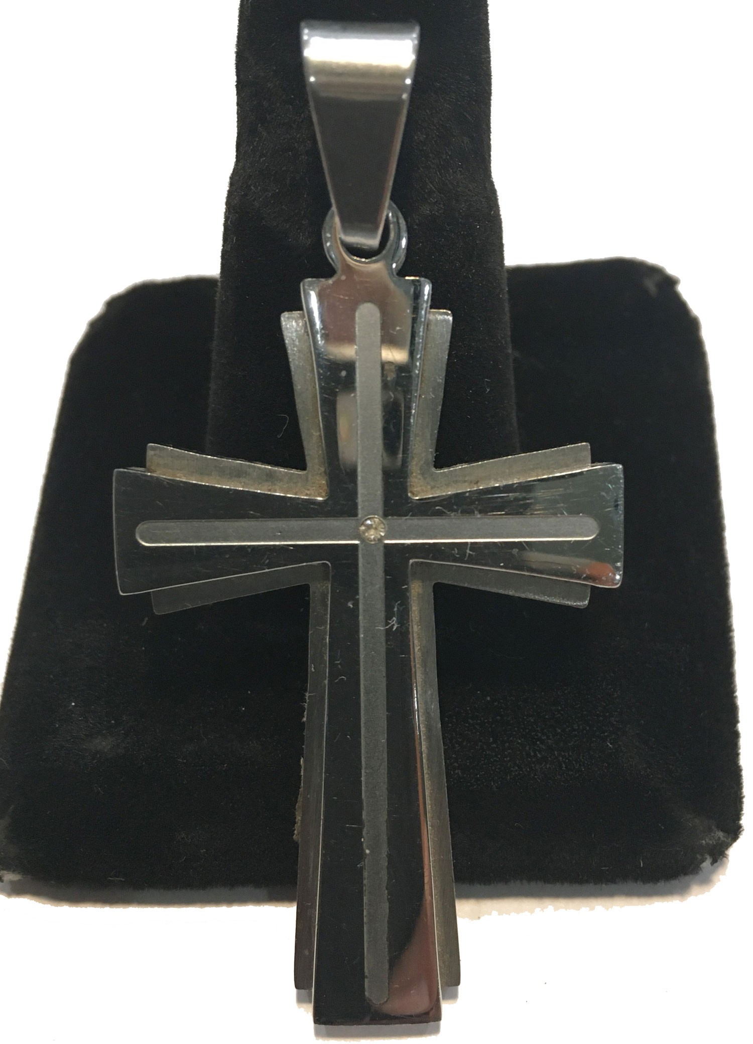 CROSS MEDIUM ALL SILVER DOUBLE LAYER STAINLESS STEEL